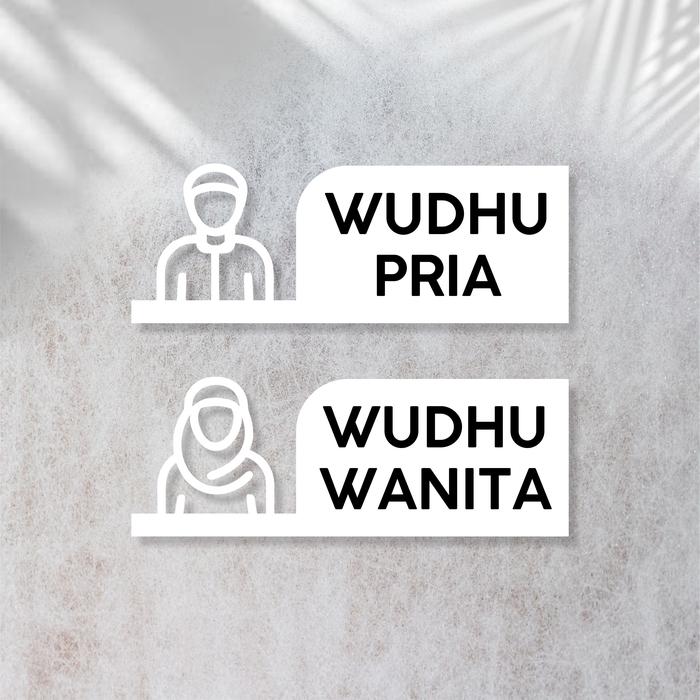 Akrilik Tempat Wudhu Pria Wanita | Dekorasi Akrilik Tempat Wudhu