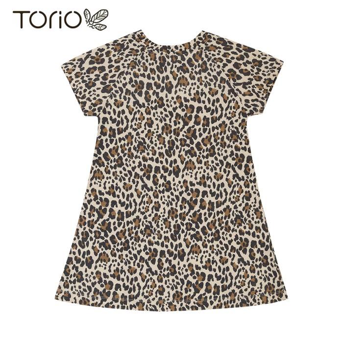 Promo TORIO Basic Dress Leopard - Pakaian Anak Perempuan - Dress Anak COD