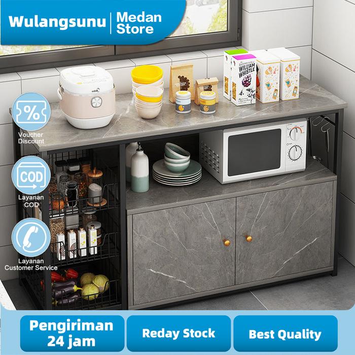 TERMURAH Rak Dapur Serbaguna / Lemari Dapur / Rak Oven / Rak rowave / Meja Kompor 2 Tungku / Murah R