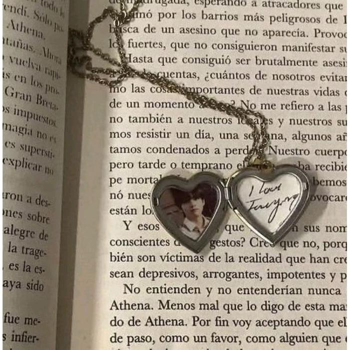 Kalung liontin foto / kalung hati / kalung love / kalung ( tidak termasuk foto )