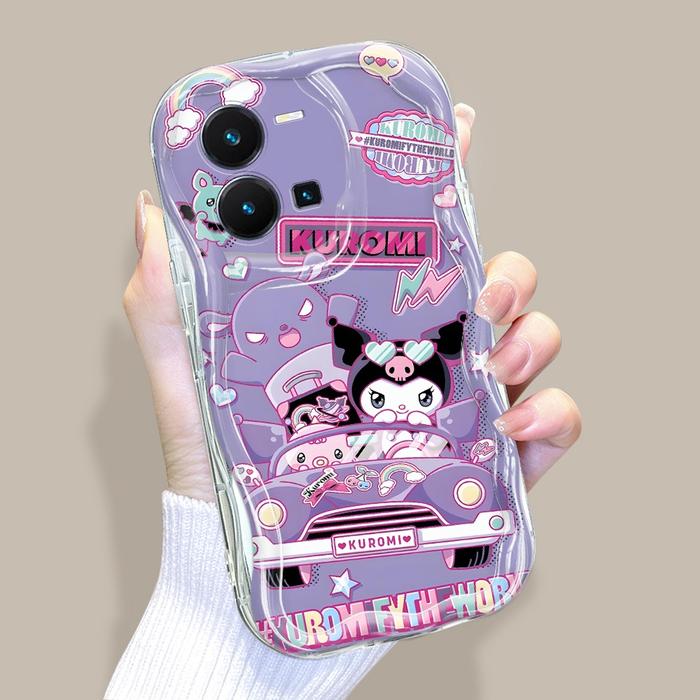 Vivo Y35 Untuk Hp Casing Handphone Cassing Soft Phone Case Tahan Guncangan Softcase Kartun Car Kesin
