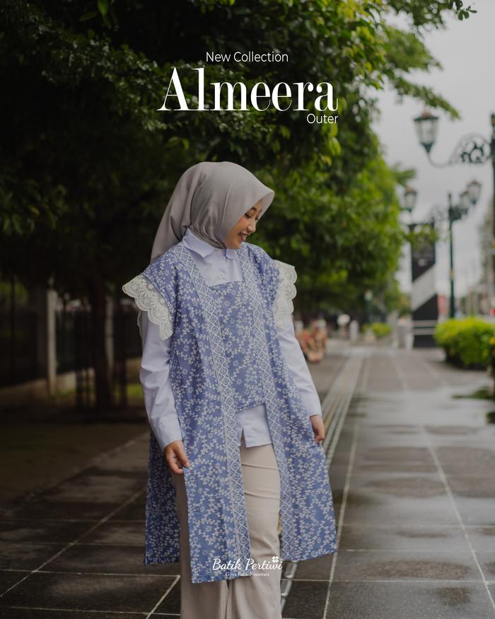 Outer Almeera Wanita Bahan Katun Premium Motif Autentik Cocok untuk Acara Formal dan Casual - Batik 