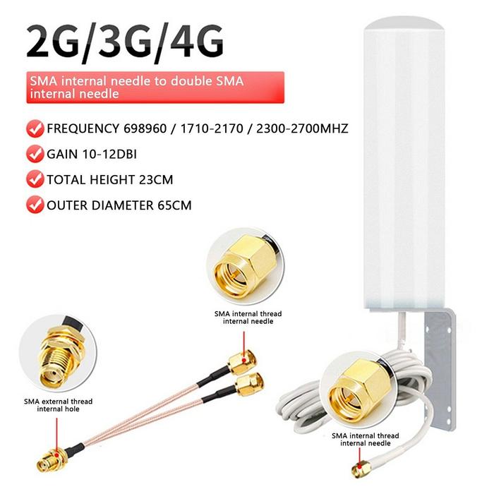 12dBi Helium Hotspot Miner Antenna  698 - 2700 MHz 4G For RAK Nebra