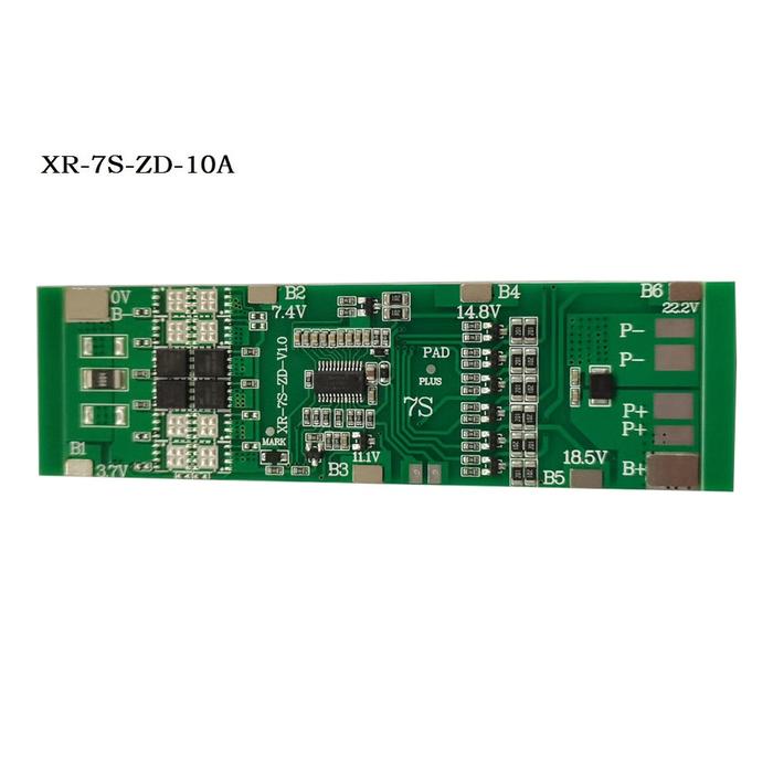 Lithium Battery Protection Board BMS 7S 24V 10A 20A 30A Battery