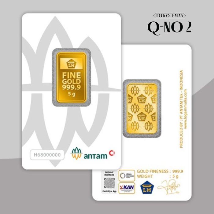 Logam Mulia LM Emas Antam 5g / 5 gram Certieye