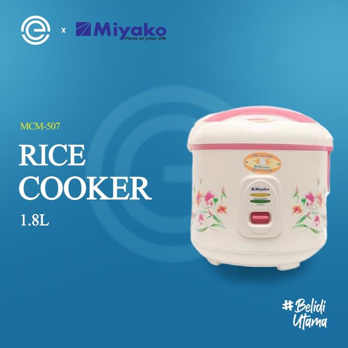 Miyako Rice Cooker 1.8L MCM-507 3-in-1 Pink