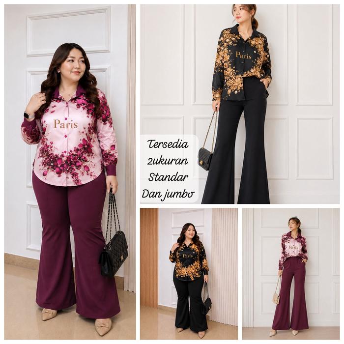 YM yimie fashion setelan oneset wanita dewasa|| crt 1735 - set rosella & celana cutbray 2 uk#setelan