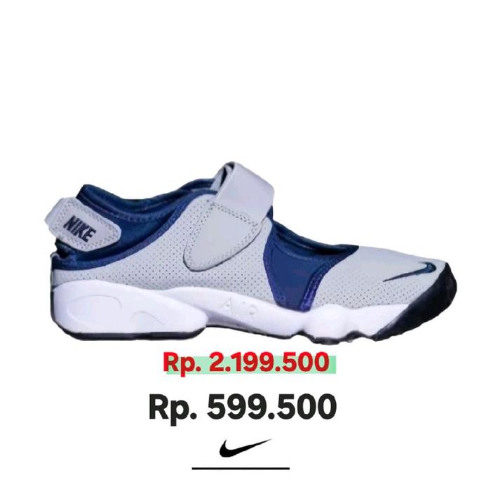 Nike Air Rift Women Grey Navy White