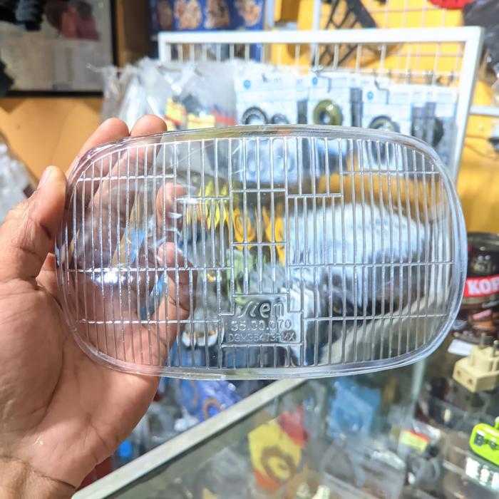 kaca mika lampu depan vespa px siem