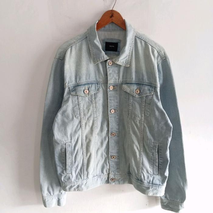 jaket jeans denim trucker ripped Polham