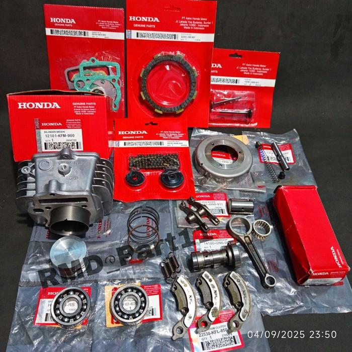 Paket Komplit 12 Item Blok Seher Supra Fit new Legenda Revo 100cc Kode Part KFM
