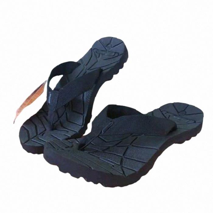 Eiger Sandal Jepit Gunung Pria dan Wanita Karet Hitam Polos Motif Jaring Grade Ori Size 33-43 Sandal