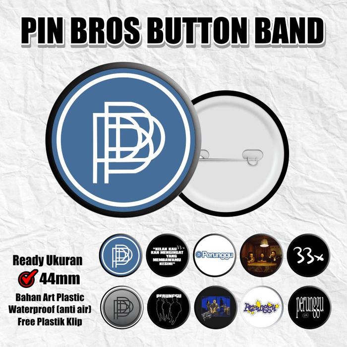 FunStoreMerch Pin Bros Perunggu Band 44mm Aksesoris Fashion Unik Murah | Pin Bros Perunggu Bisa Cust