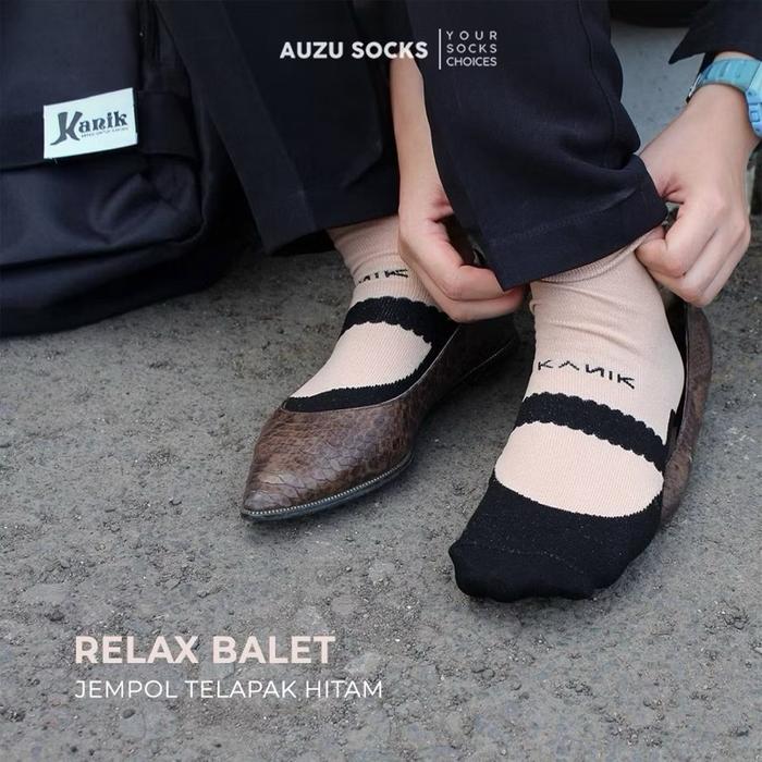 KAOS KAKI RELAX TELAPAK HITAM MERK KANIK