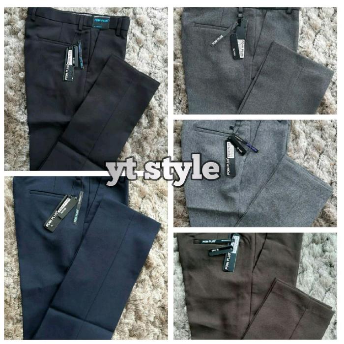 poinplus original | poinplus | celana bahan semiwool poin plus | celana bahan slimfit pria poin plus