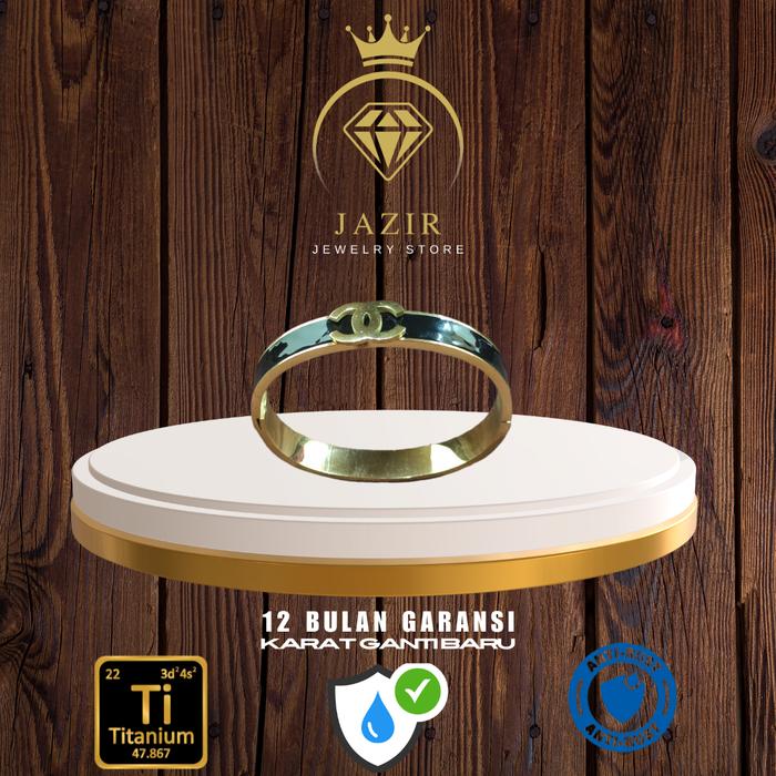 Jazir J12 - Gelang Channel Titanium