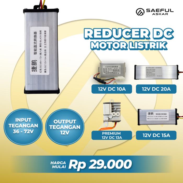 Reducer Sepeda Roda Tiga Listrik | Step Down DC 36V 48V 60V 72V To DC 12V