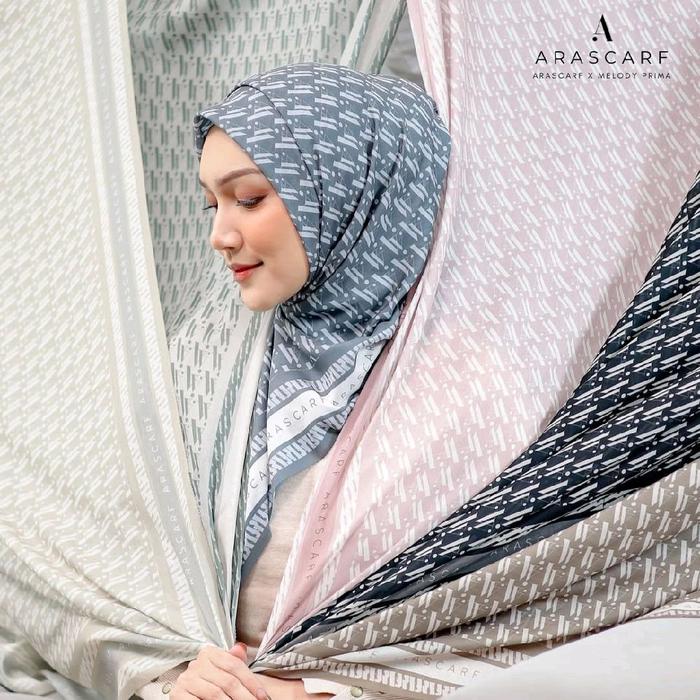 Arascarf x Melody Prima Segi Empat Motif Arascarf