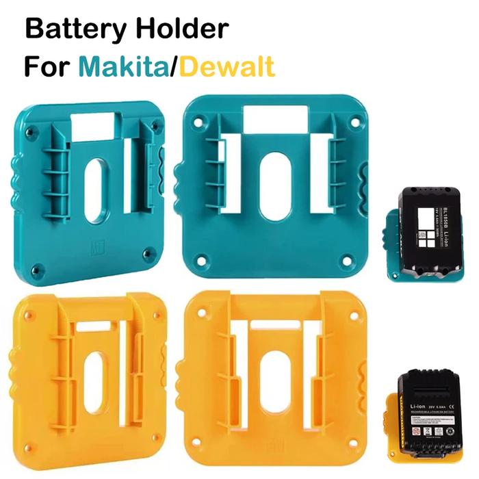 1/2Pcs Battery Storage Holder for Makita 18V Li-ion Battery for Dewalt 18V 20V Li-ion Battery Wall M