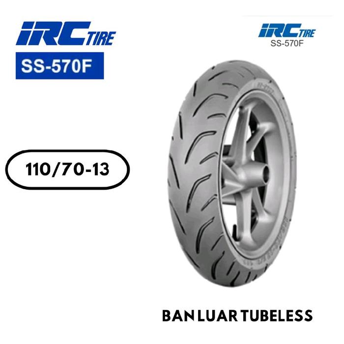 Ban Motor IRC Tubeless 110/70-13 Accesories Matic Motorcycle Anti Bocor Sporty Ban Luar Motor Yamaha