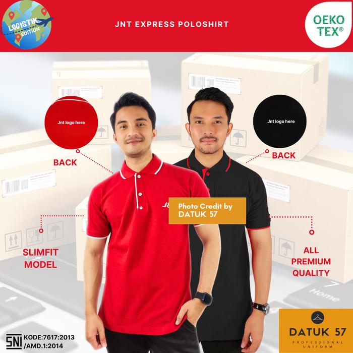 International Quality : Seragam Kaos Polo Shirt JNT J&T Express