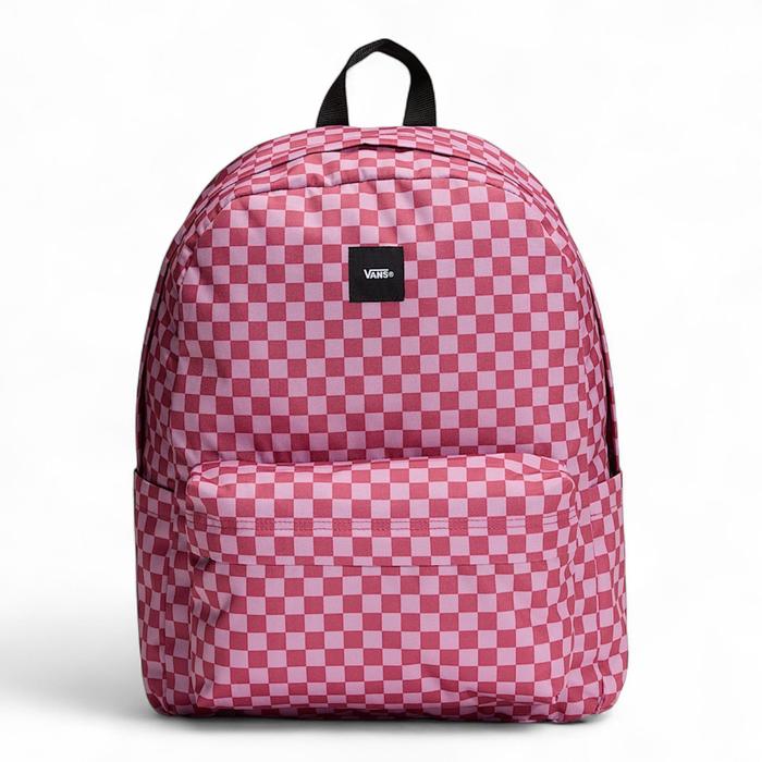 Vans Old Skool Checkerboard Backpack Mauvewood Pink 100%Original