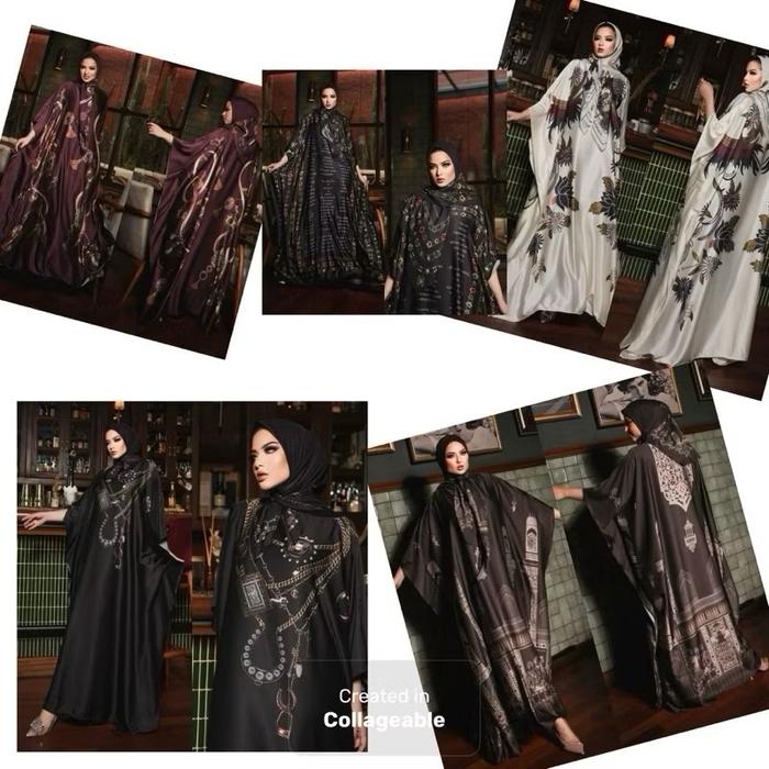 TAJMAHAL Gamis Kaftan Sutra Wanita Original