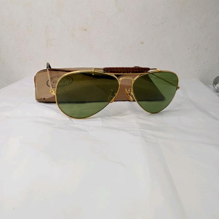 RAYBAN AVIATOR ODM LETHER SIZE 58 LENSA RB 3 Sunglasses Eyewear