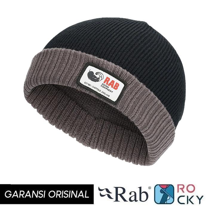 Topi Kupluk Rab Essential Beanie Color Black