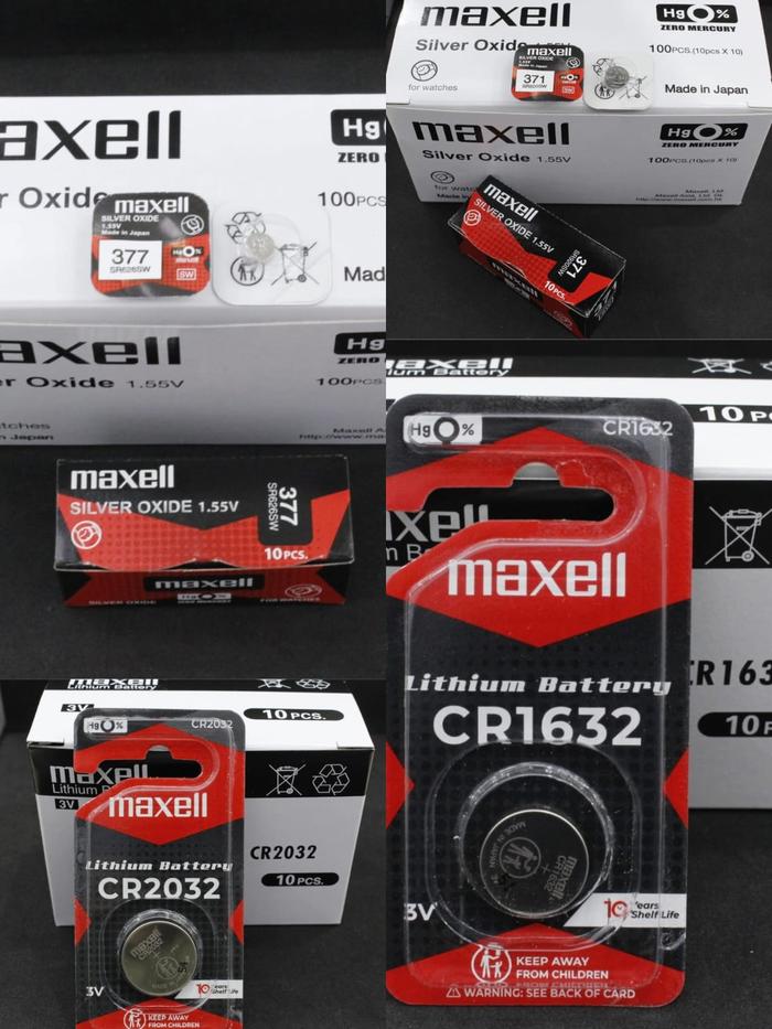 PENGIRIMAN INSTANT / Baterry baterai jam tangan remot kunci SR626 SR920 CR2032 CR1632 maxell japan o