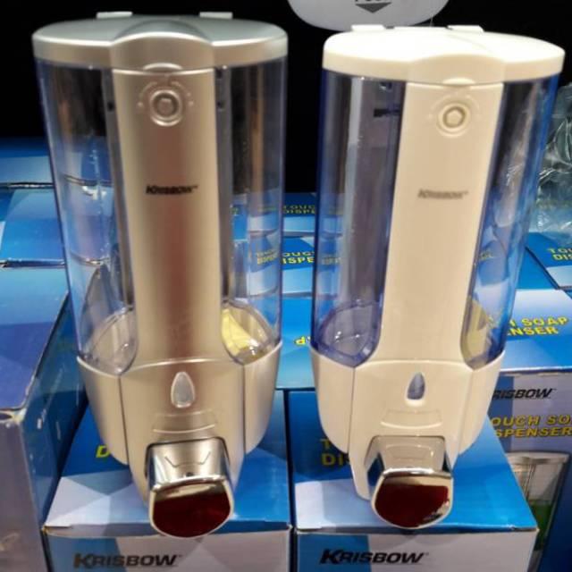Wadah Sabun Cair Krisbow Touch Soap Dispenser single SILVER
