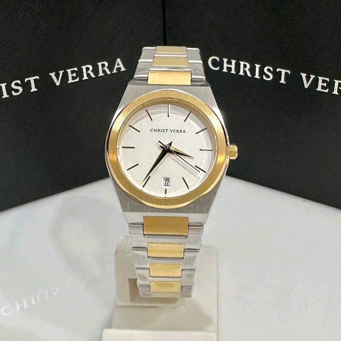 JAM TANGAN PRIA CHRIST VERRA CV 10985G-13 WHT ORIGINAL