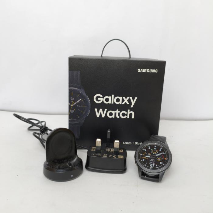 Samsung Galaxy Watch SM-R810 42mm Black Case Classic Buckle Midnight Black Jam Tangan Second Bekas O