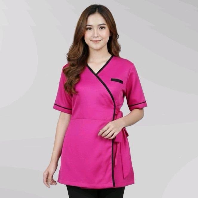 ATASAN  Seragam Kerja Wanita / Klinik Kecantikan / Suster / Baby Sitter ATHENA Uniform - DILLA Serie