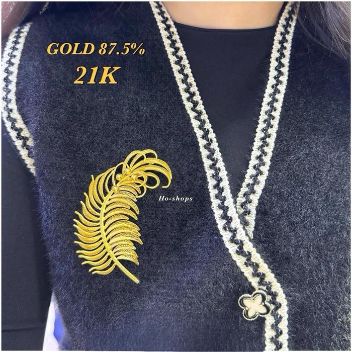 Pin / Bros Kendari Antik Mas Kuning 87.5% Asli Emas