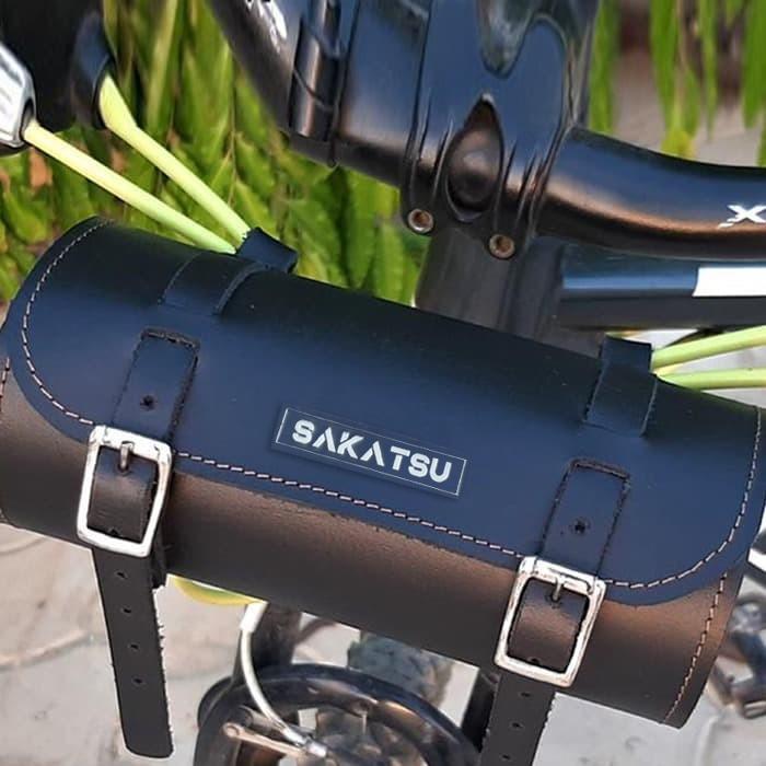 TABUNG MOTOR Sepeda Just Ride / Tas Motor Sepeda Kulit PU Universal