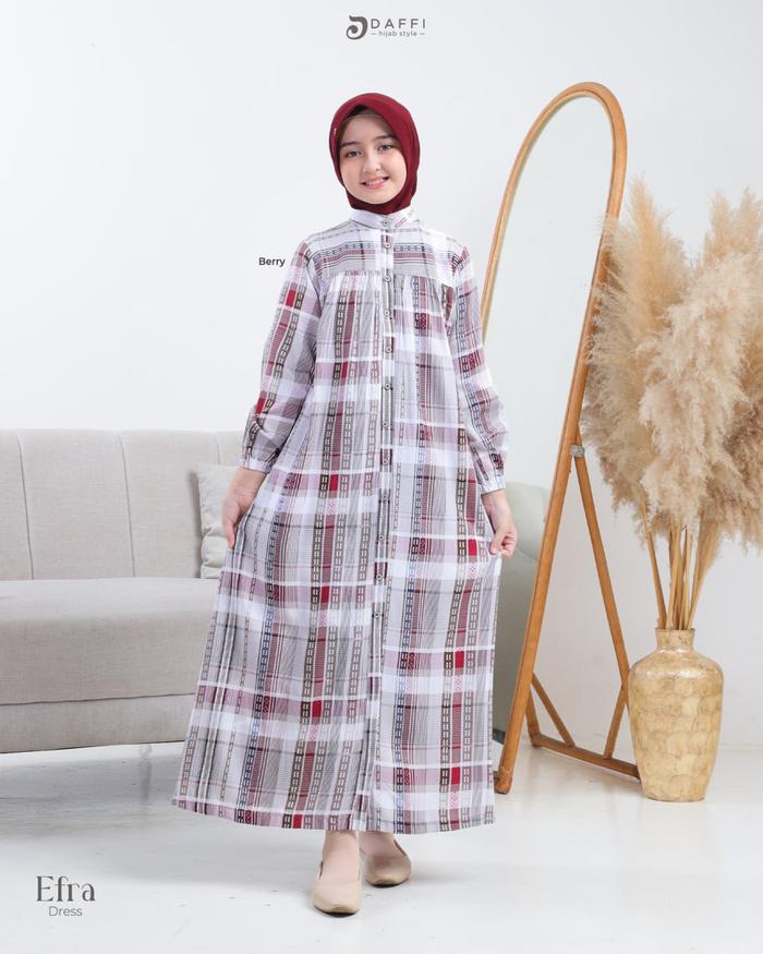 Daffi Hijab - Dress Efra Kids Series - Gamis Anak Perempuan Motif Premium