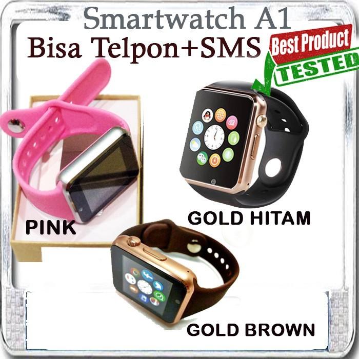 BANTING HARGA!!! SMART WATCH A1 / JAM HP SMARTWATCH BISA PAKAI SIM CARD DAN MMC