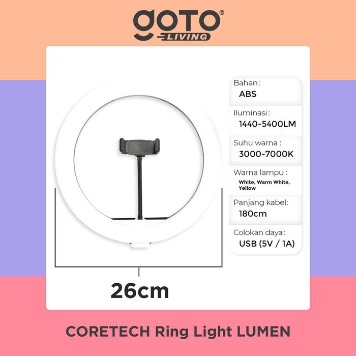READY INBEX Overhead Tripod Phone Bracket Holder Ring Light Tripod