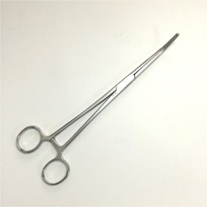 Hemostatik Forceps Melengkung Kepala 24 Cm Stainless Steel Tang Medis