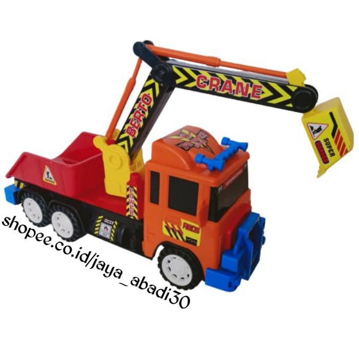 MAINAN MOBIL TRUCK KONSTRUKSI KERUK / GARUK / EXCAVATOR GBK3014K