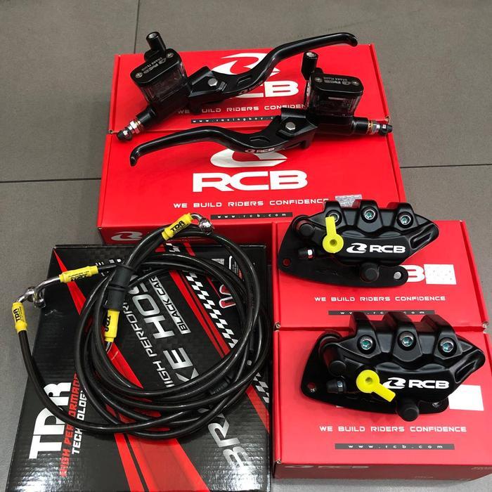 Master Rem RCB E3 14mm kanan kiri+Kaliper+Selang Nmax ABS/Non ABS PNP