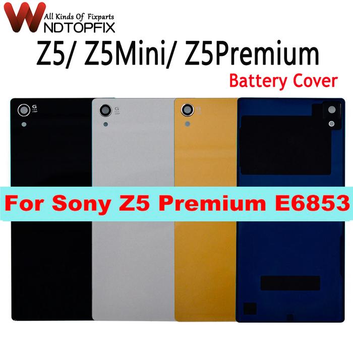 For Sony Xperia Z5 Premium Battery Cover glass Z5 Premium E6853 E6883