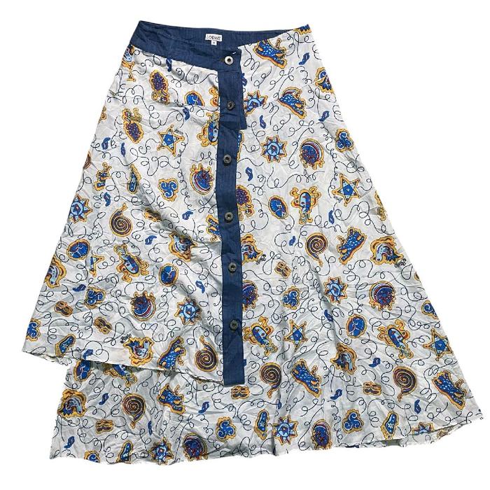 Loewe Lotus Print Skirt Rok Original