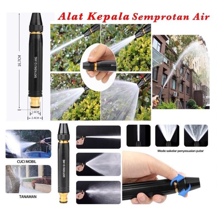 Kepala Semprotan Air Serbaguna / Kepala Semprotan Air Cuci Motor Mobil Kuningan