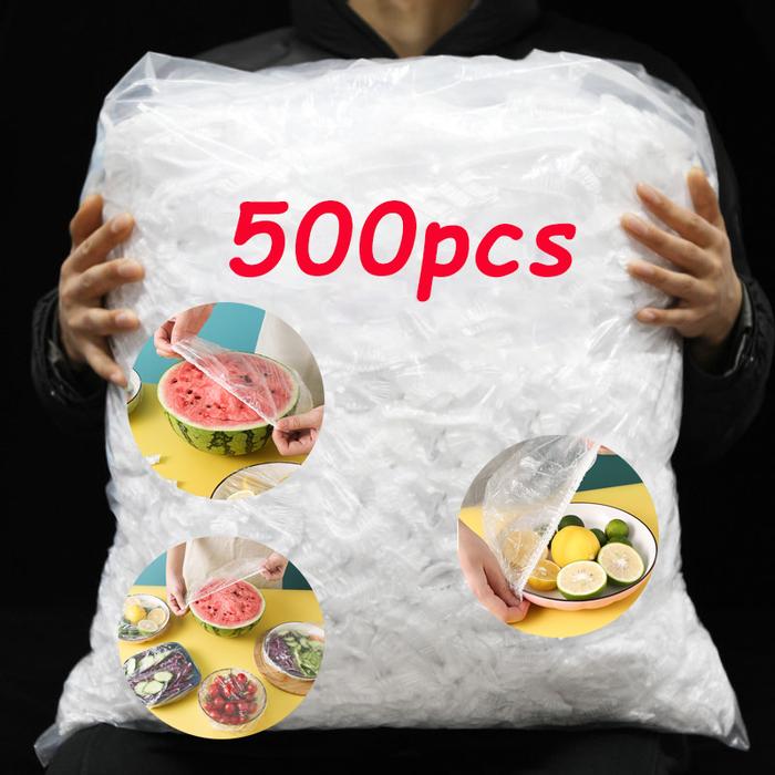 Disposable Food Cover Plastic Wrap Elastic Food Lids For Fruit Bowls