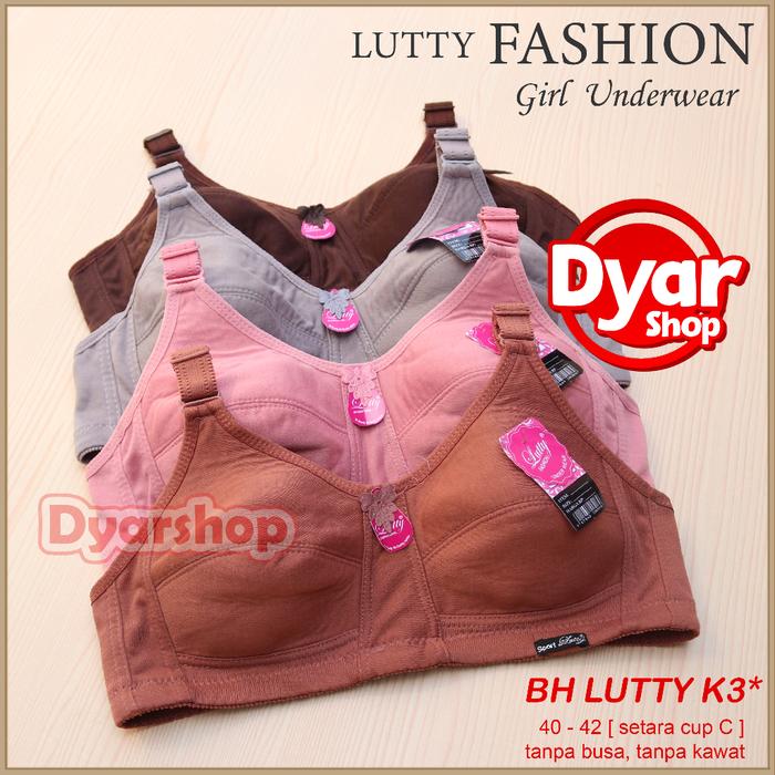 BH SPORT LUTTY Kancing 3 Pilih Warna | BH Sport Tanpa Kawat Tanpa Busa Pilih Warna Size Jumbo Kait 3