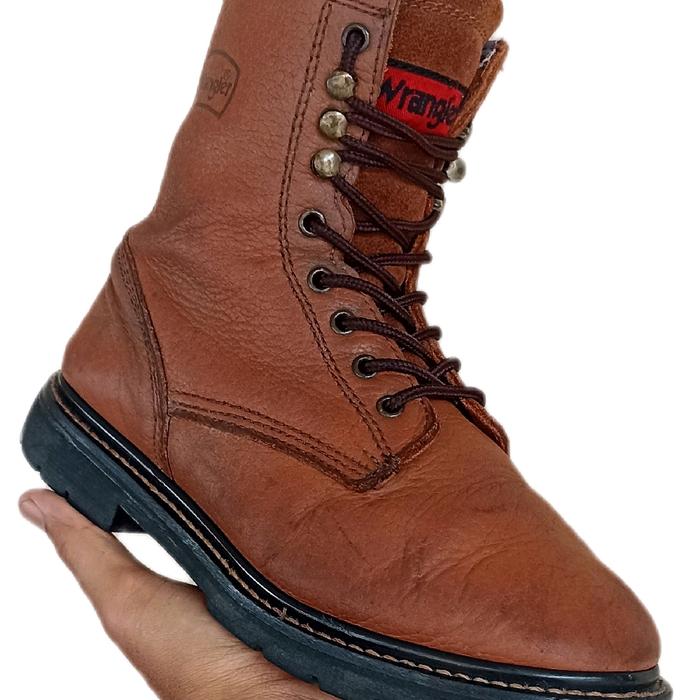 WRANGLER DEWITT Leather Boots Brown USA