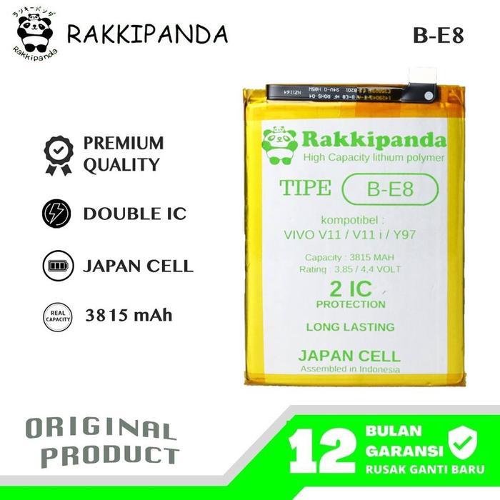[ R/K ]- RakkiPanda - B-E8 Vivo V11 / V11i / Y97 Batre Batrai Baterai
