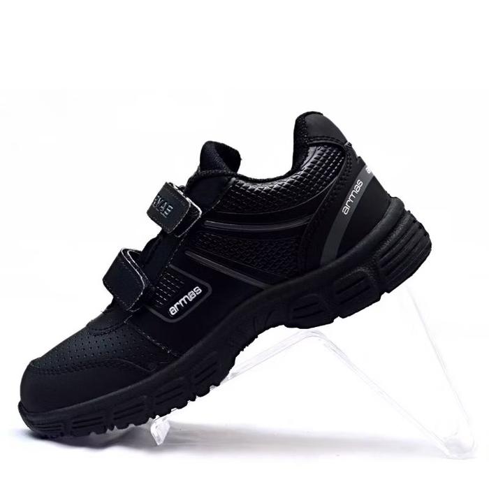 Armod sepatu sekolah SD SMP hitam polos armas crv Anak